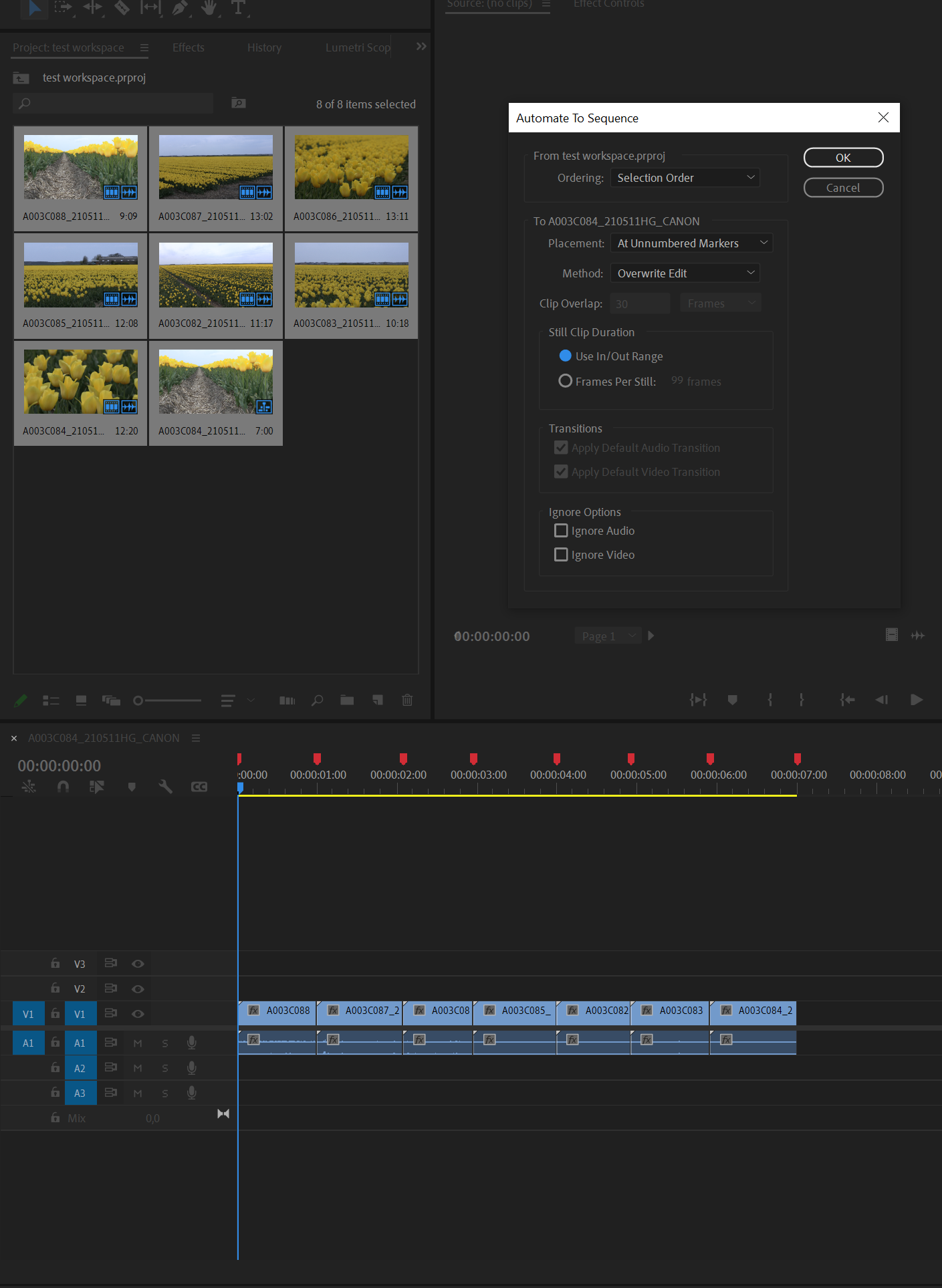 Solved: How To Batch Select 1 Minute Of Several Videos And... - Adobe ...