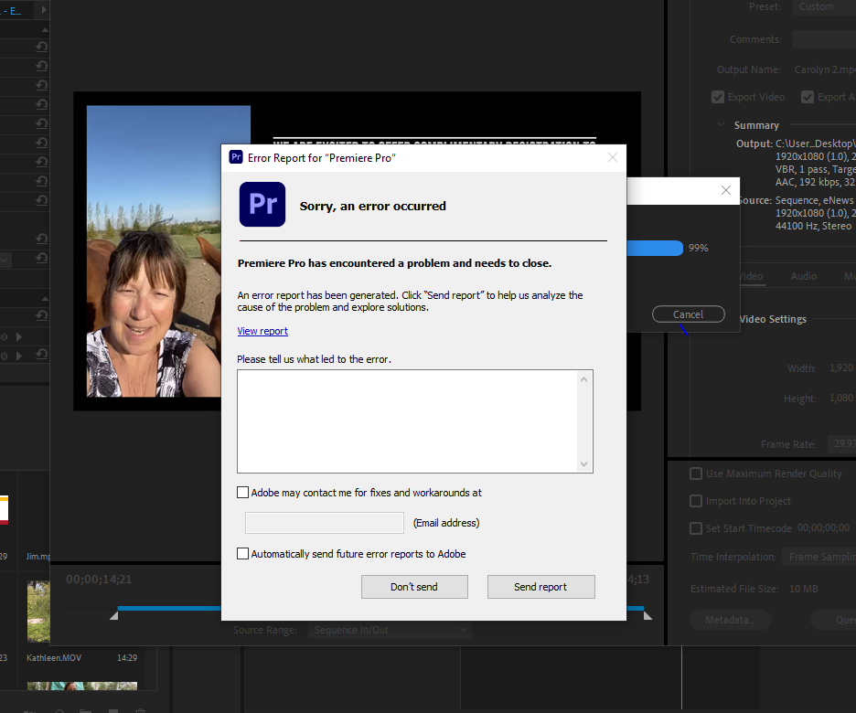 If Adobe Premiere Pro Crashes One More Time I Will... - Adobe Support ...