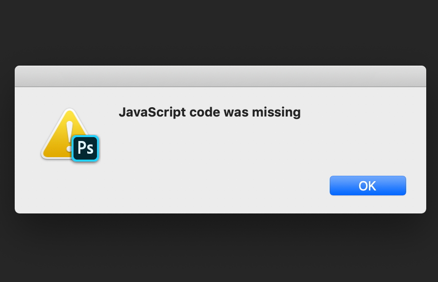JavaScript Code Was Missing