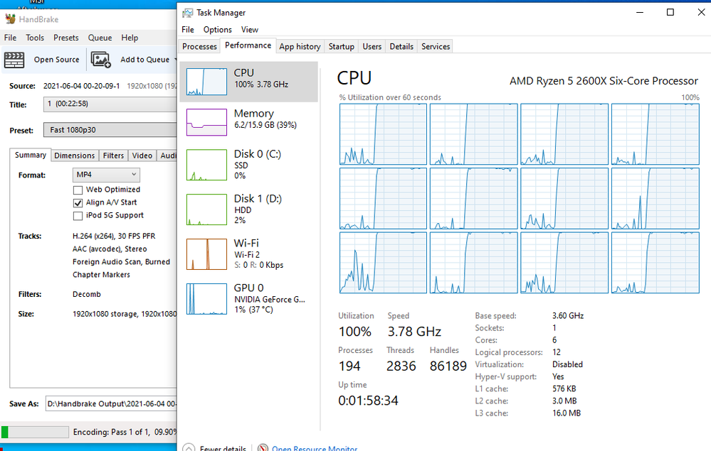 Premiere Pro 2020 Not Fully Utilizing CPU And GPU - Adobe Community ...