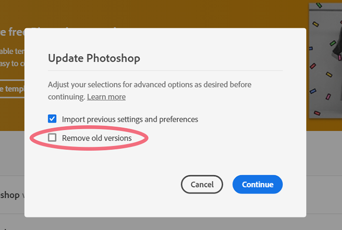 Solved: How Can I Keep Older Versions Of Photoshop When In... - Adobe ...