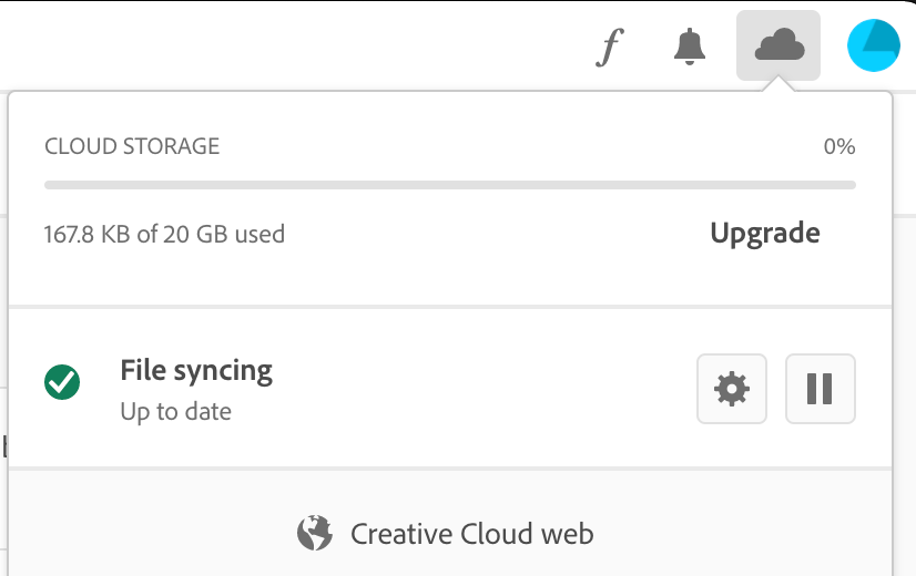CC panel showing file sync up to date.png