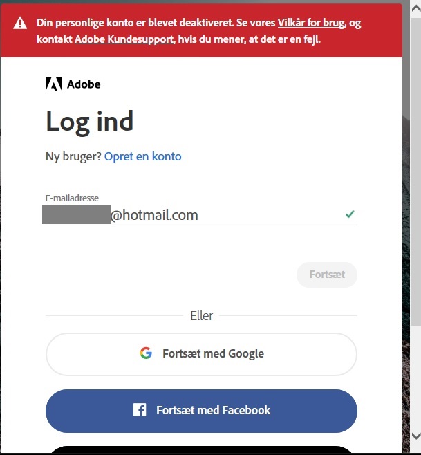 Solved Adobe keeps asking me to sign in with deleted acco... Adobe