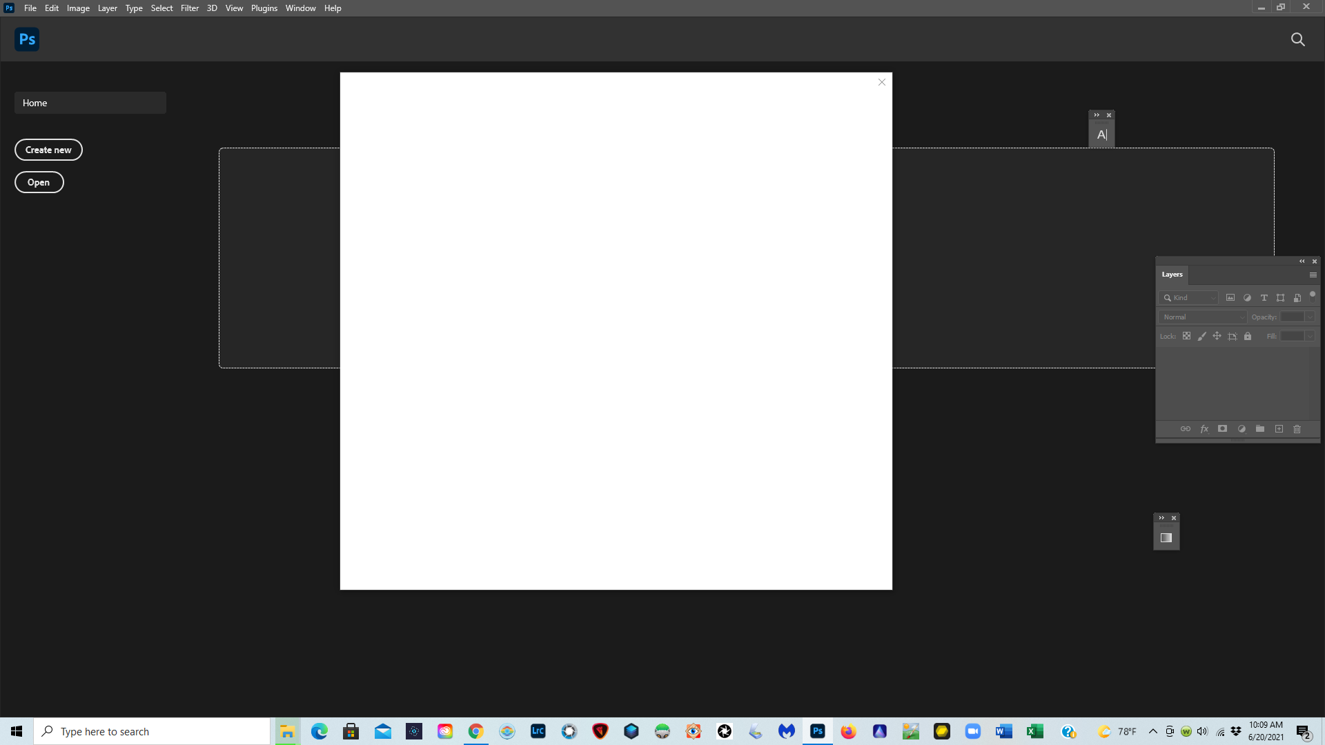 photoshop white screen when using brush