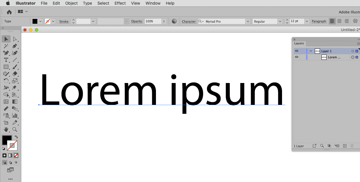 adobe illustrator make text shape