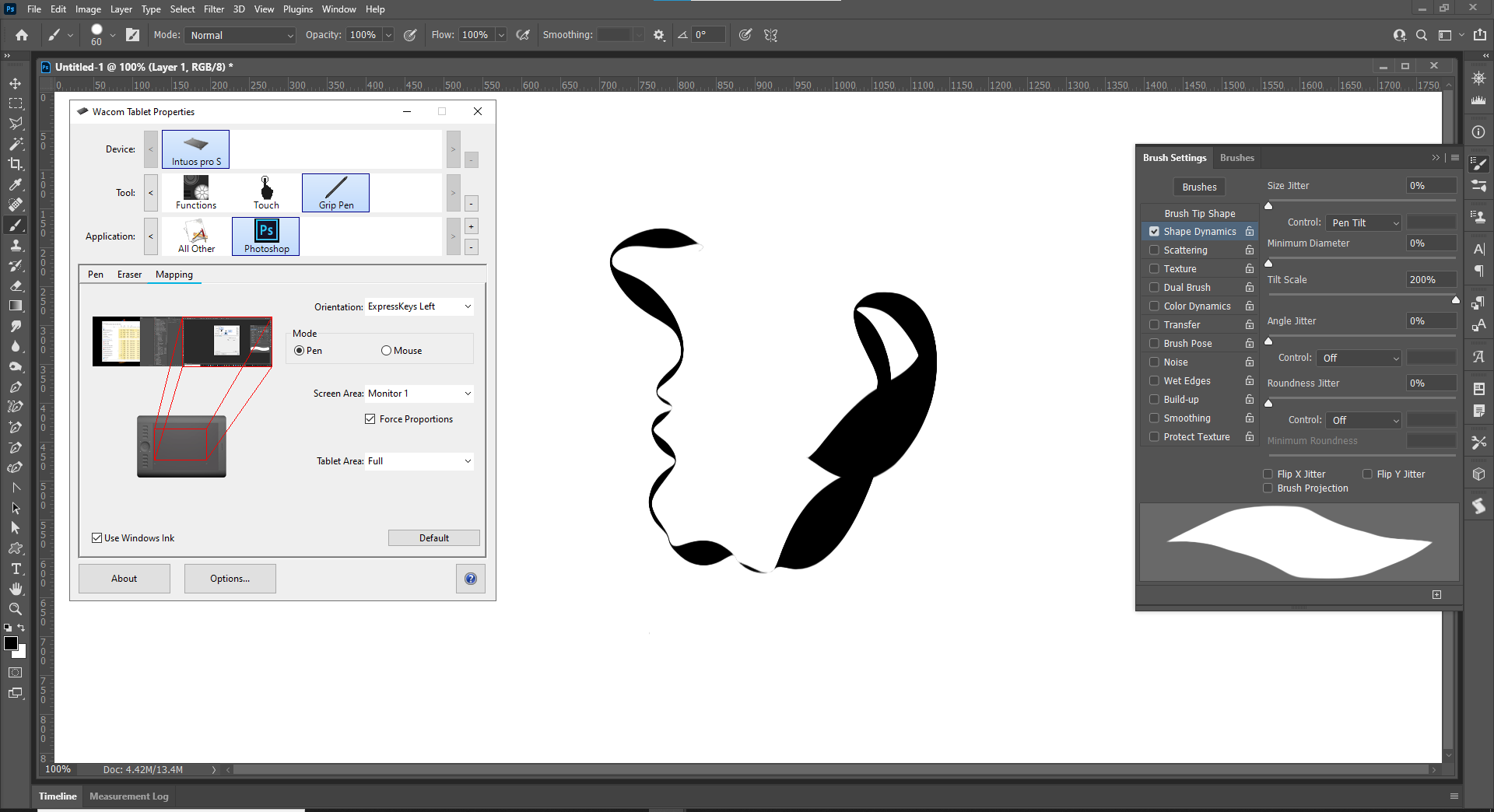 not recognizing pen tilt (Windows 10) Adobe Support