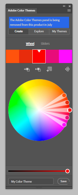 Adobe on sale color theme