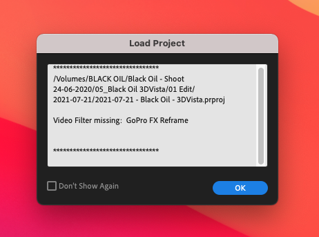 Video Filter missing: GoPro FX Reframe - Adobe Support Community - 12191551