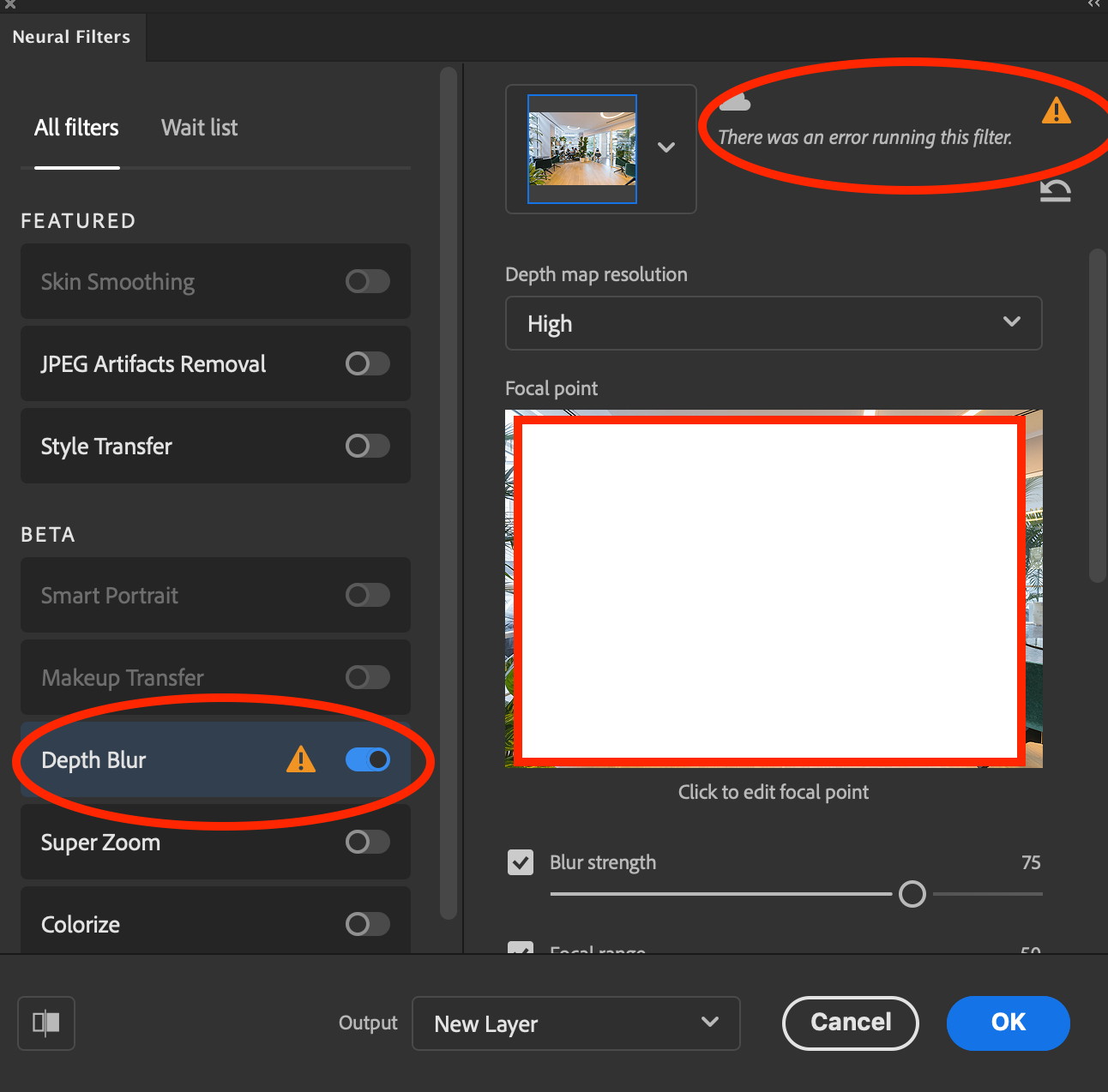 Solved: Neural Filters Error "there Was An Error Running T... - Adobe ...