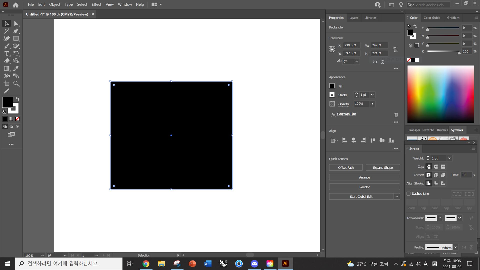 Unable To Apply Gaussian Blur Effect On A Rectangl... - Adobe Support ...