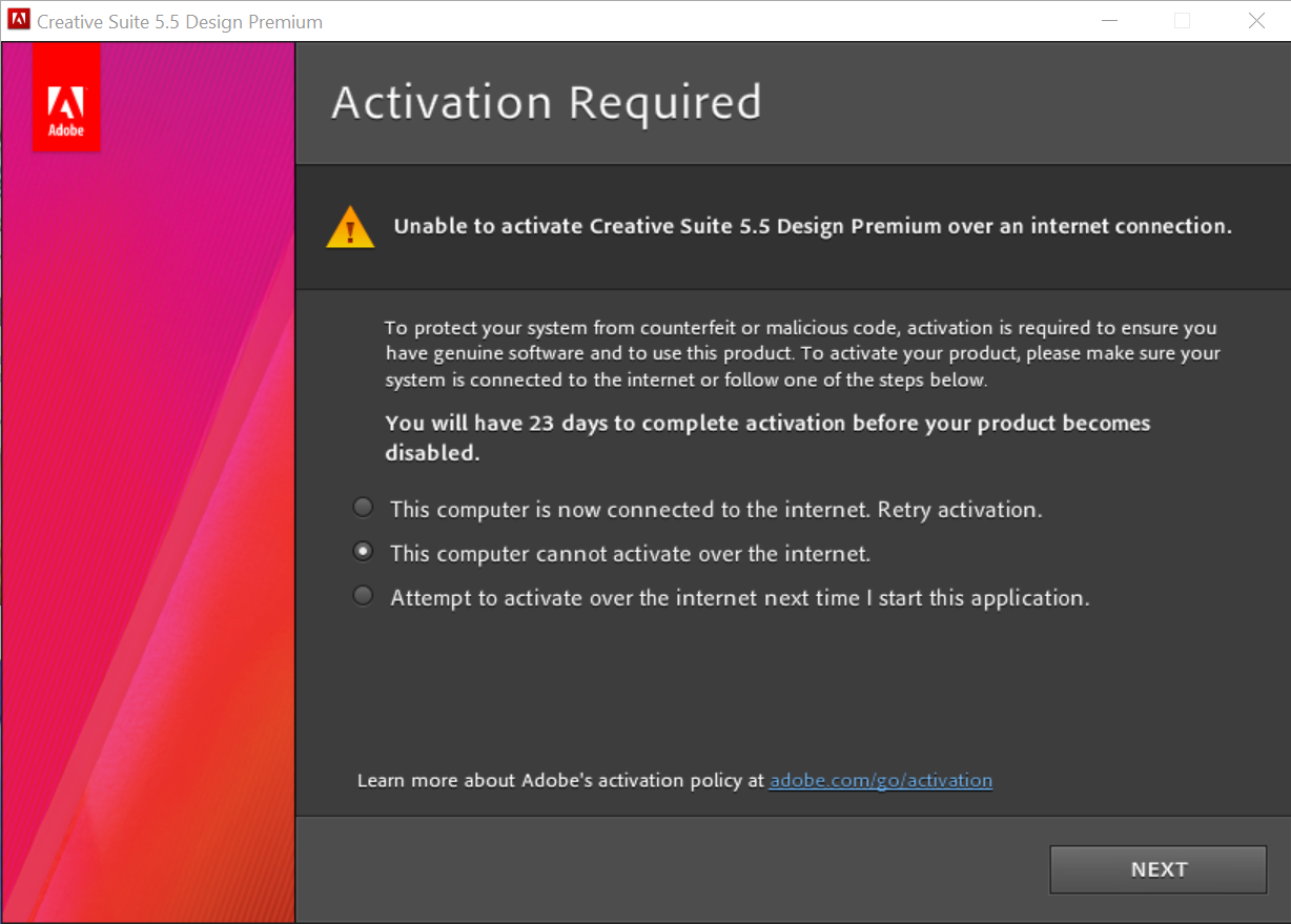 How To Activate Cs5 5 Offline Adobe Support Community
