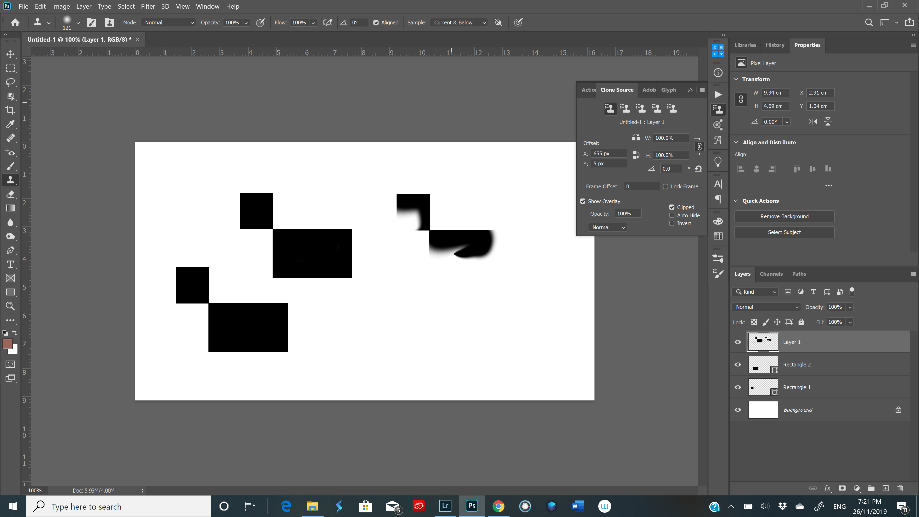 solved issue with the clone stamp tool