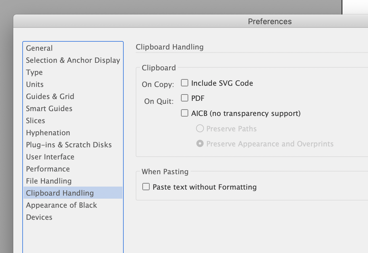 unable-to-paste-as-formatted-in-illustrator-25-4-1-adobe-support