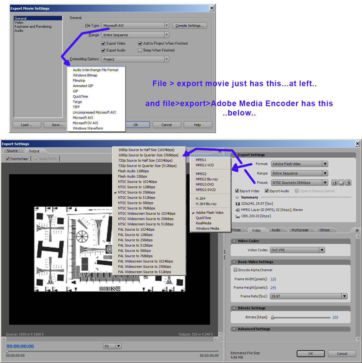 CS3 New project preset for HD video gives 1440 bu Adobe