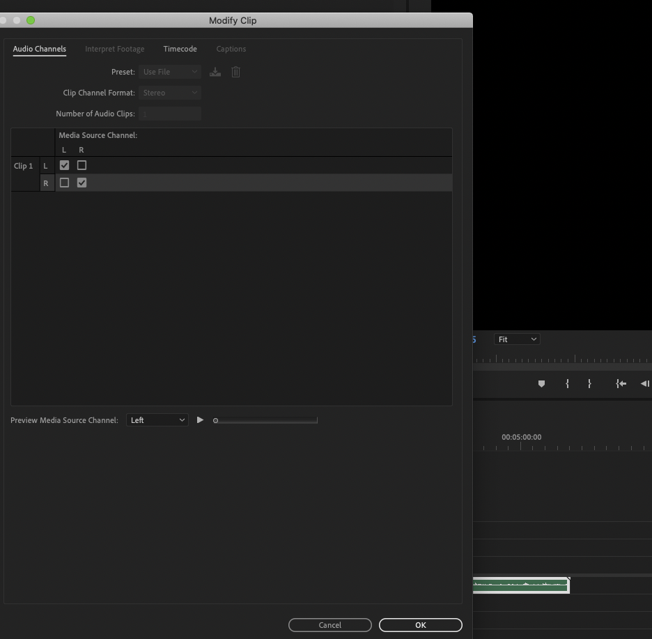 Solved I cannot change my audio from stereo to dual mono,... Adobe