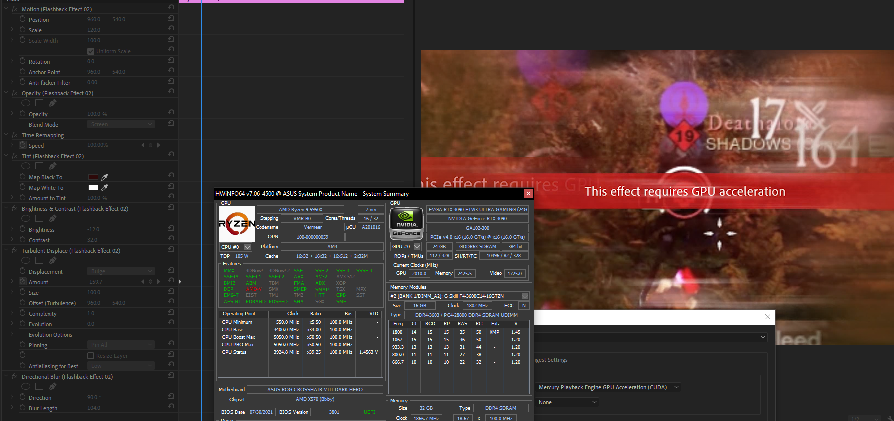 "This Effect Requires GPU Acceleration" CUDA Enabl... - Adobe Community ...