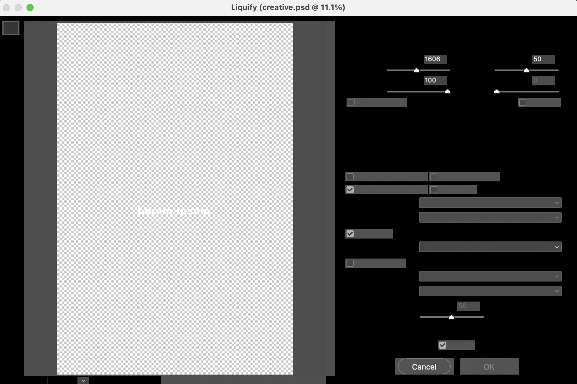 Liquify tool not working Adobe Community 12353076