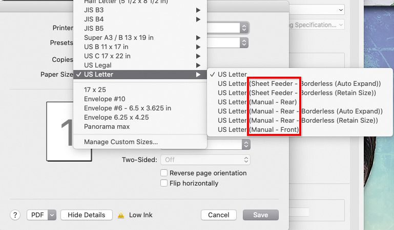 Epson Paper Match Error - What to do when Paper Size & Settings