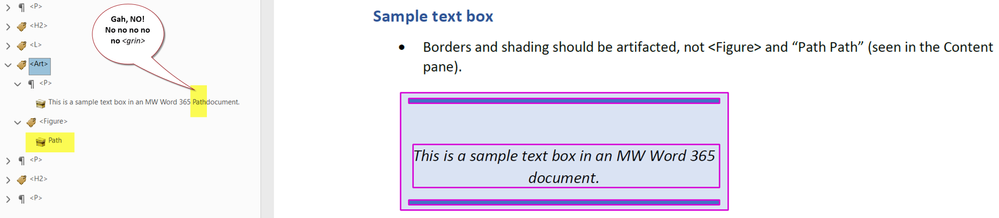 Shown in Acrobat's TAG panel.