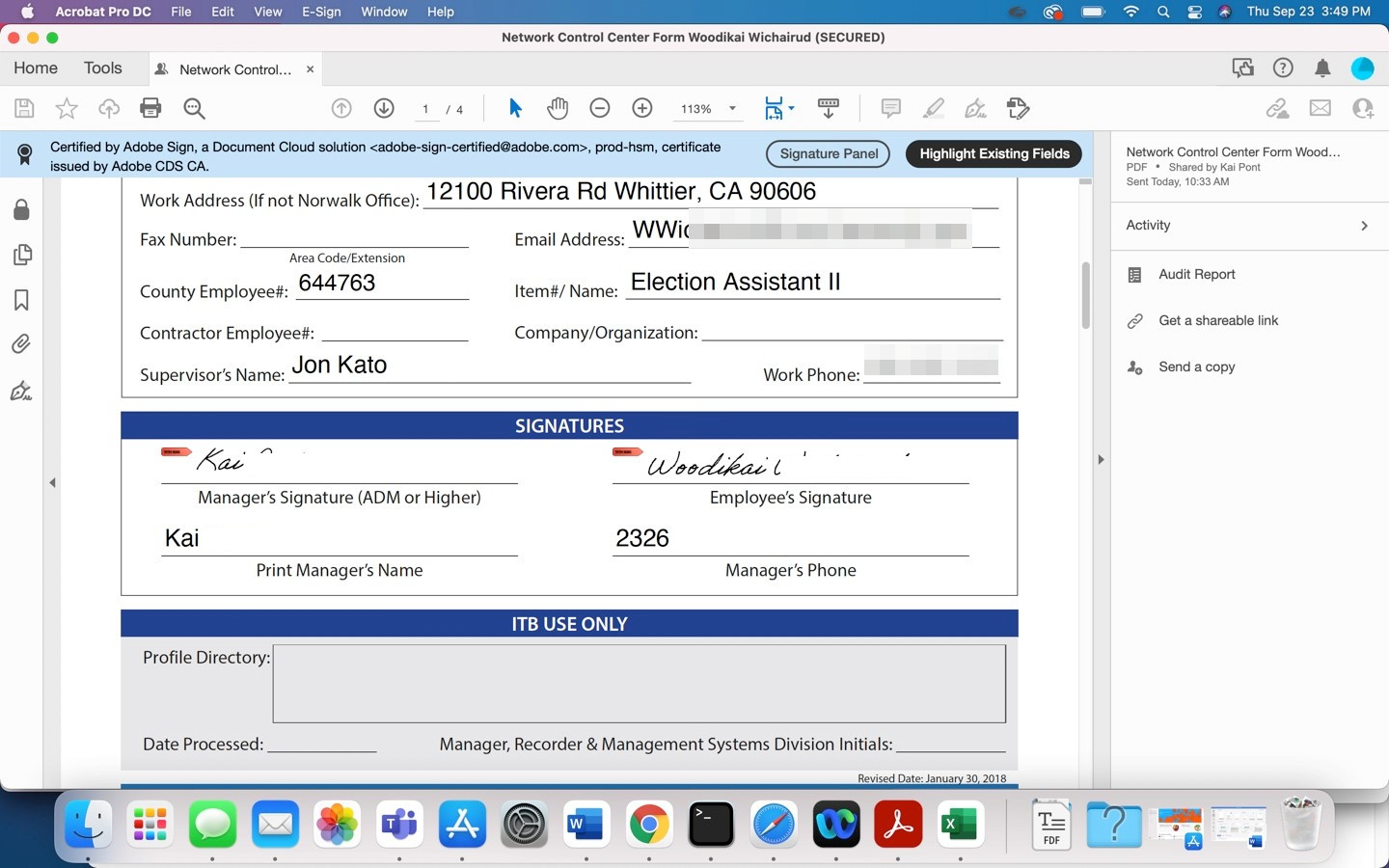 how to export adobe acrobat signature