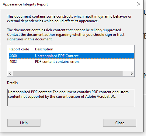 Digital Signature Shows Valid in Bluebeam and Docu Adobe