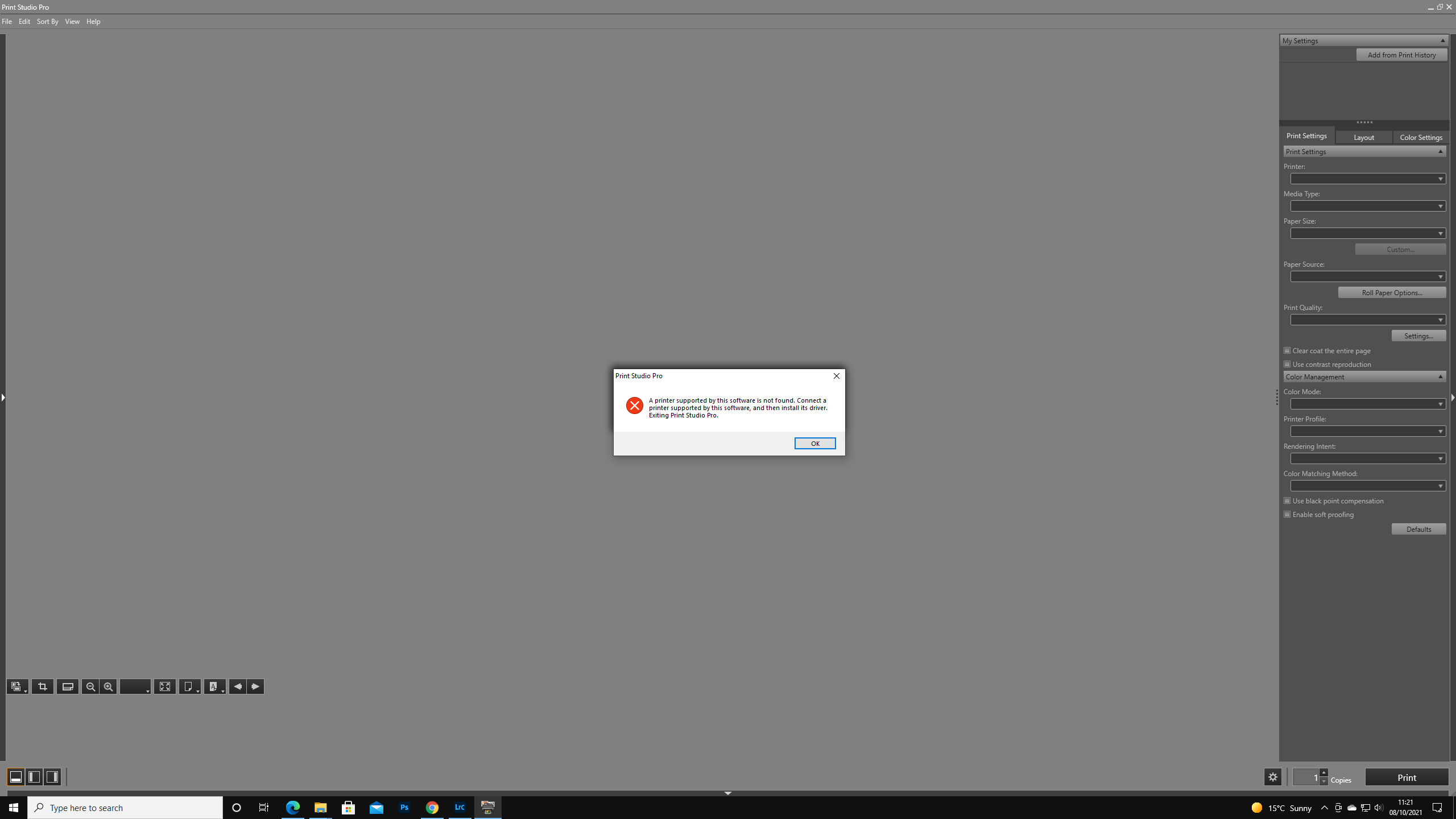 Solved: canon print studio pro with windows 10 and lightro... - Adobe ...