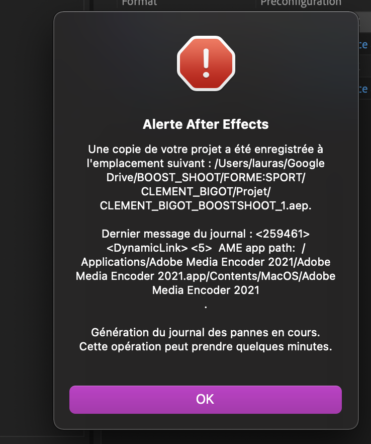 After effects crash when i try to export with medi... Adobe Community