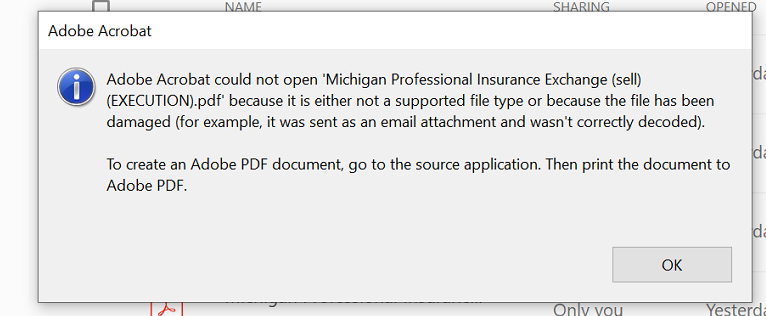 Could Not Open File "because It Is Not Supported" - Adobe Support ...