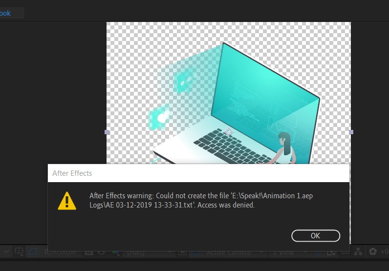 After effects warning invalid menu operation что означает