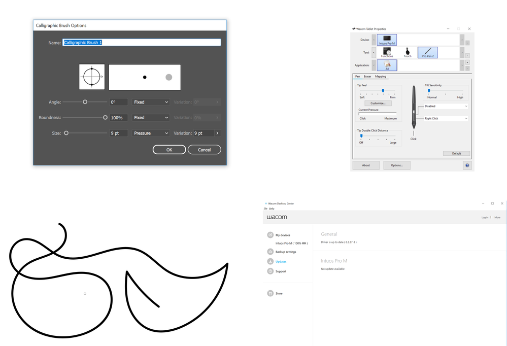 Illustrator Calligraphy Brush Pressure Pen not wor... Adobe Community