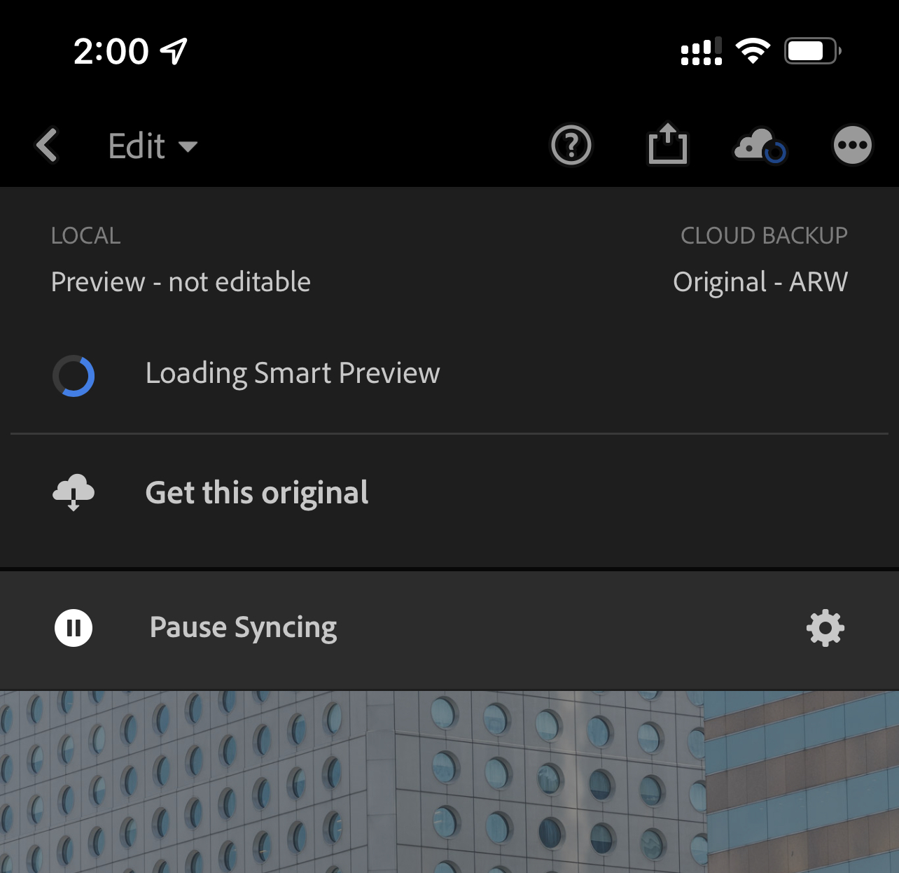 “Preview not editable” a lot in 7.01 iOS Lightroom Adobe Support