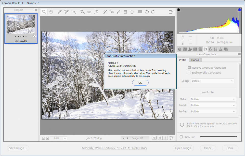 Solved: Lens correction nikon 24-70 - Adobe Community - 10782288