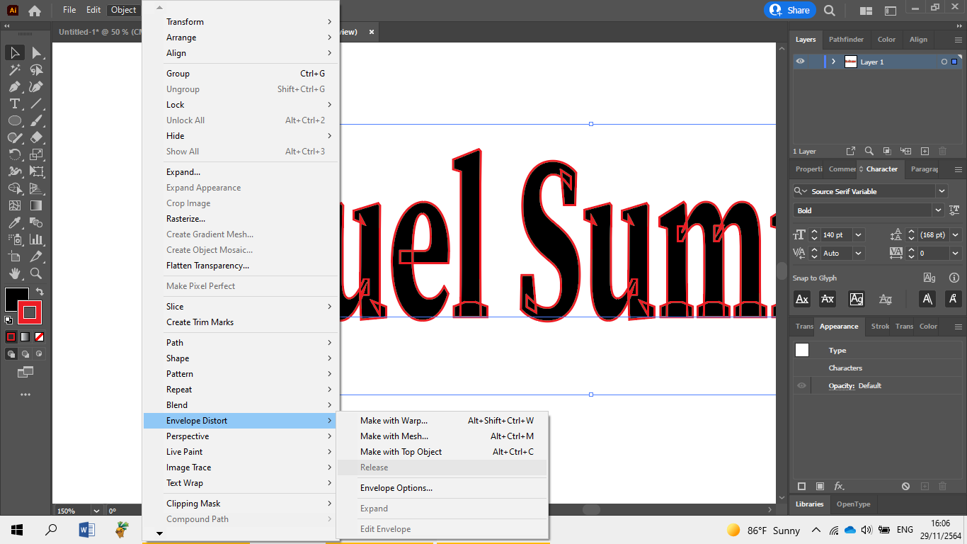 Solved: Ilustrator, I Can't Outline Stroke Text What Happe... - Adobe ...