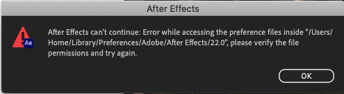 AFTER EFFECTS NOT OPENING ERROR MESSAGE WITH CATAL - Adobe Support Community - 12564245