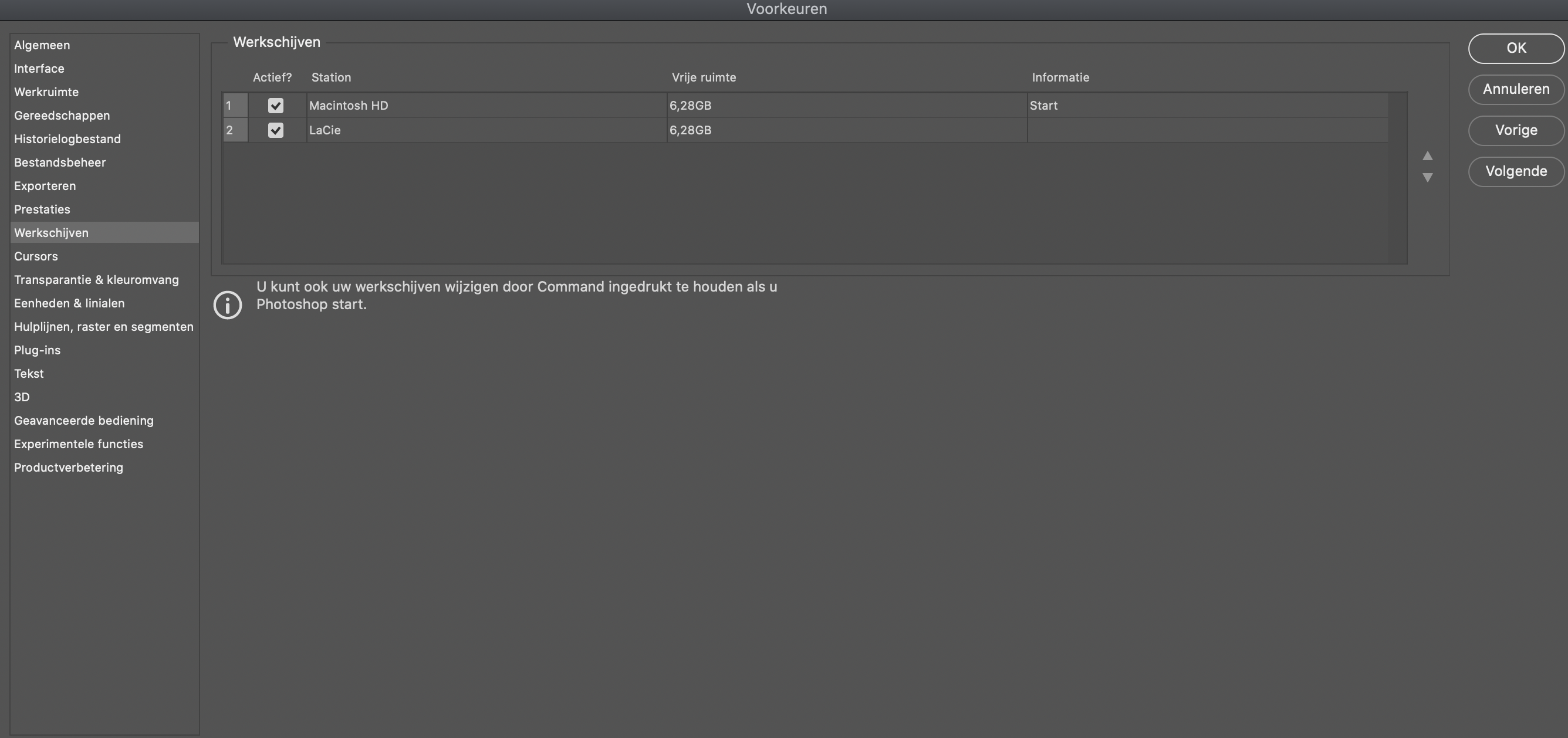 Scratch disk Adobe Community 12565320