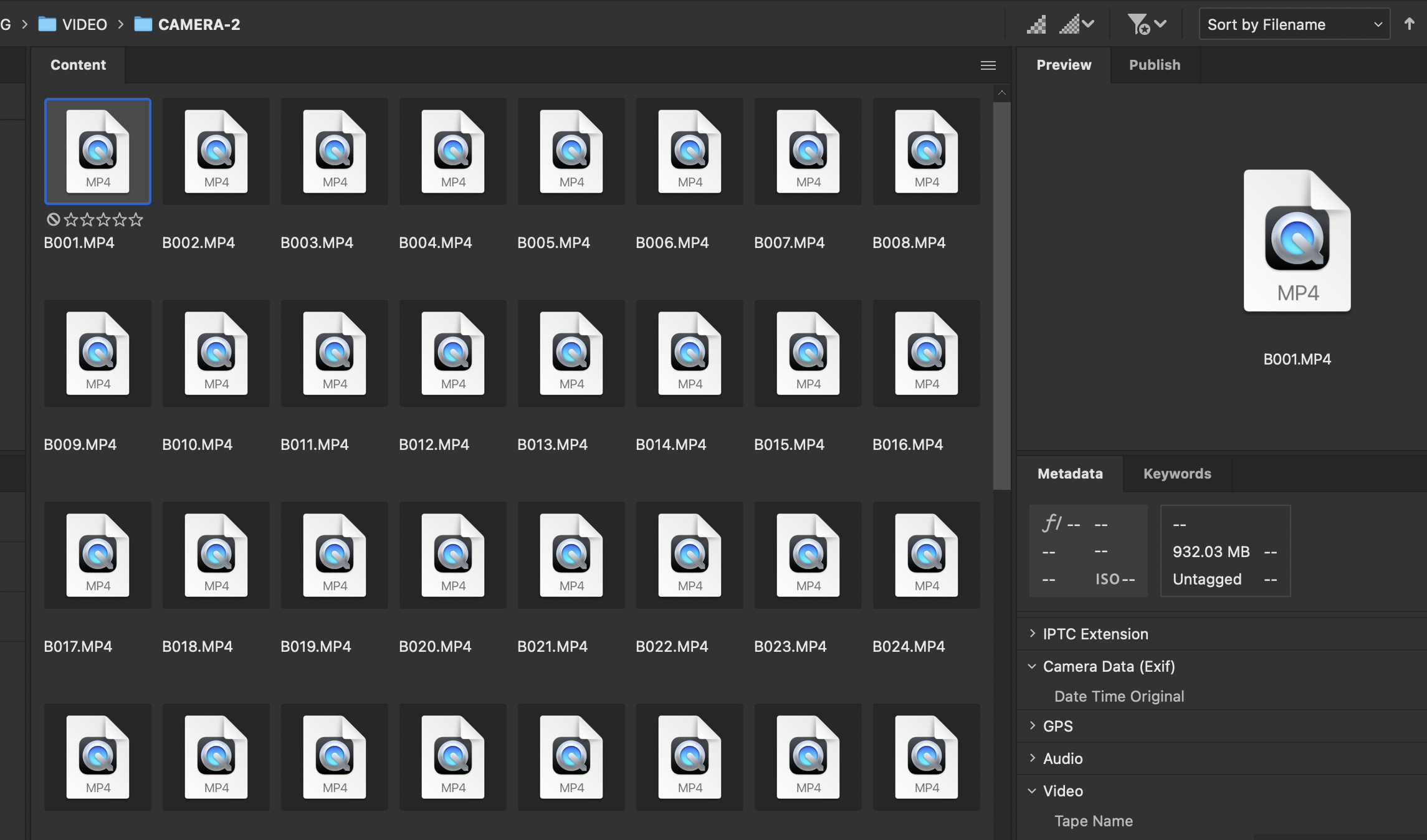 Bridge not showing Video file thumbnails Adobe Community 12568687