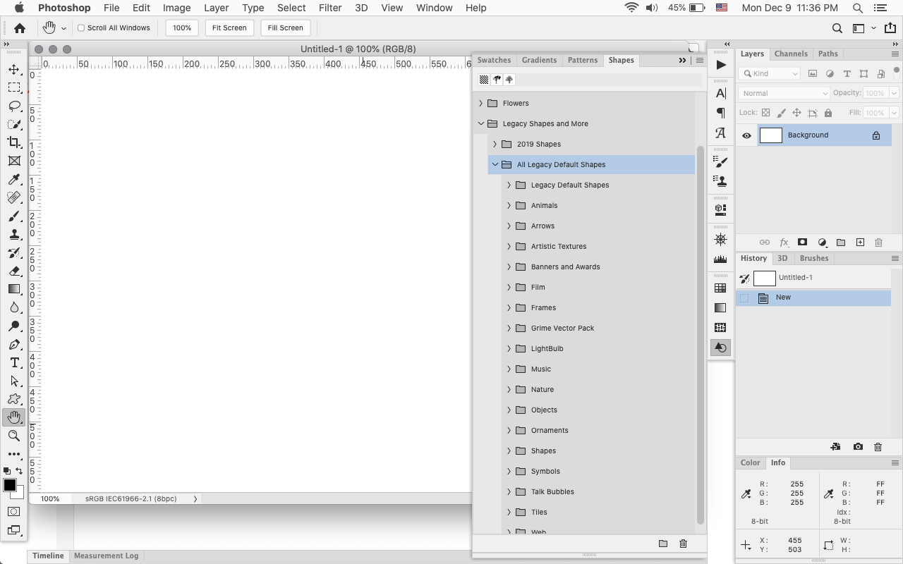 Solved Legacy Custom Shapes In Photoshop 2020 Adobe Support Community 10727508