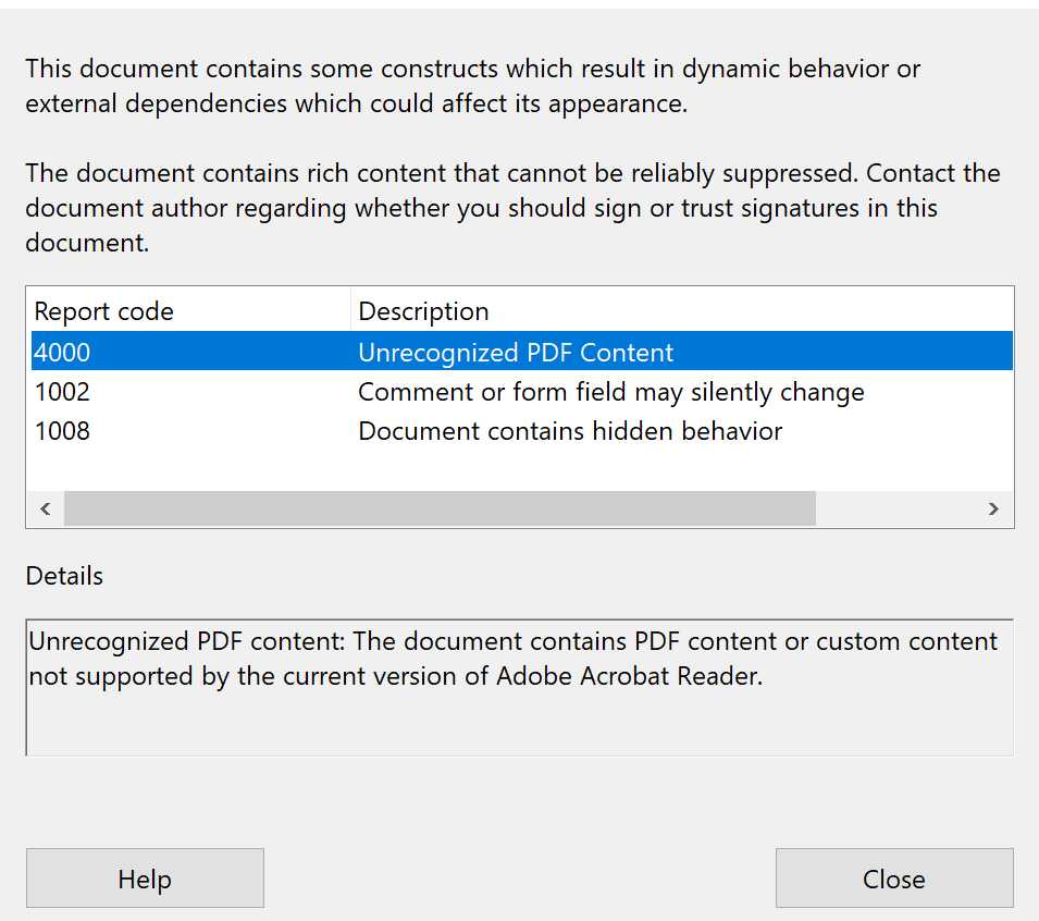 Unable to sign pdf forms and receive an APPEARANCE - Adobe