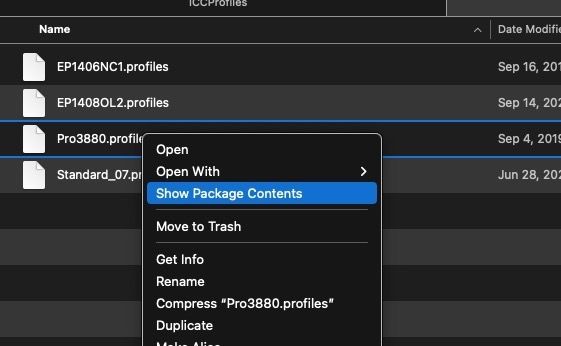 Control Click for this option