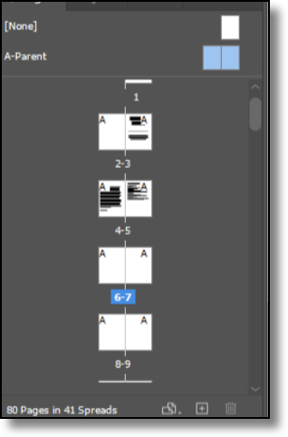 indesign page numbering without cover