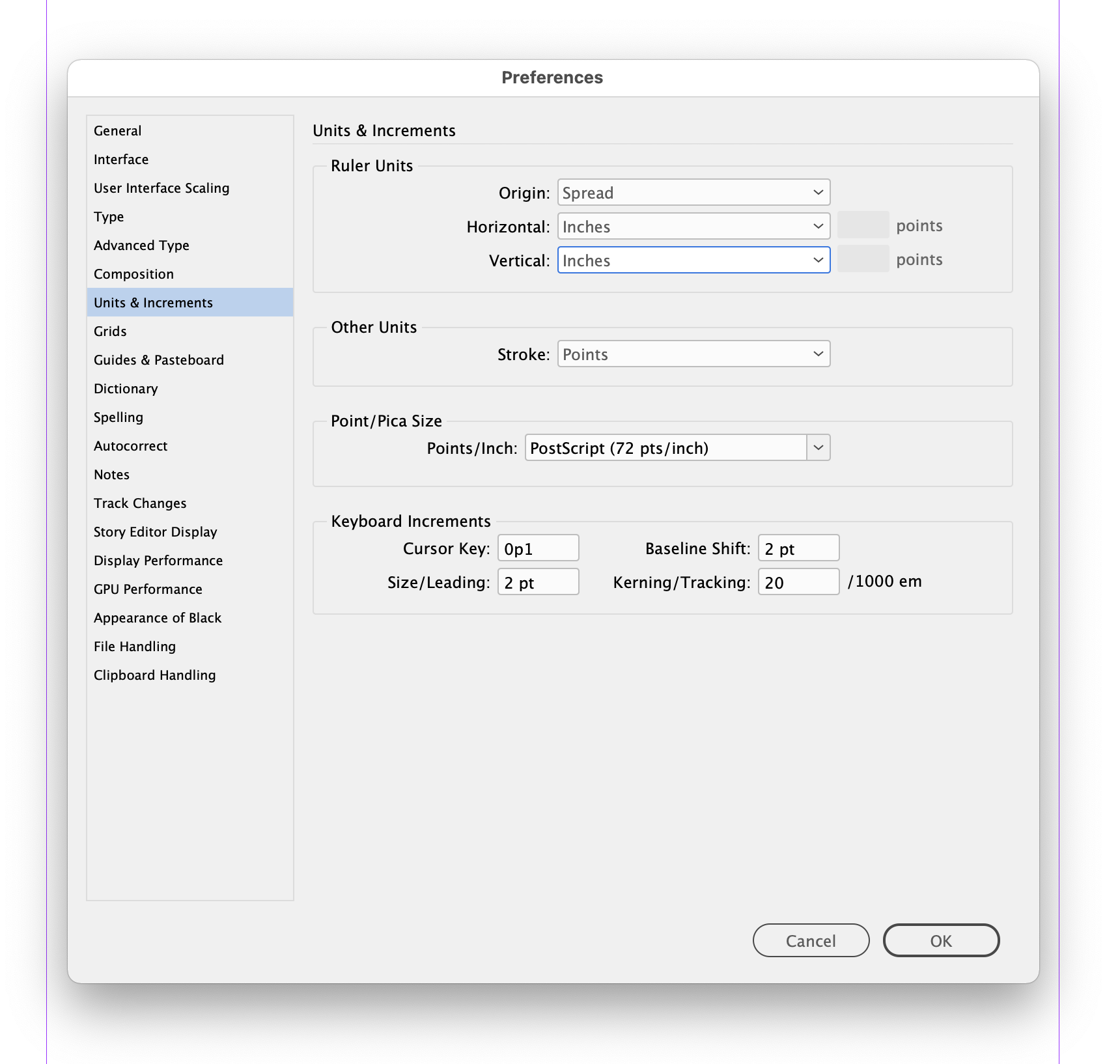 Solved: Indesign Preferences / Units & Increments/ Ruler U... - Adobe ...