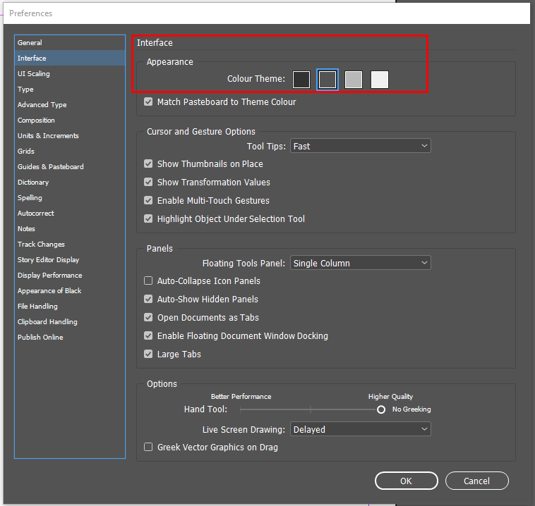 How to change Pasteboard color to grey in InDesign... Adobe Community