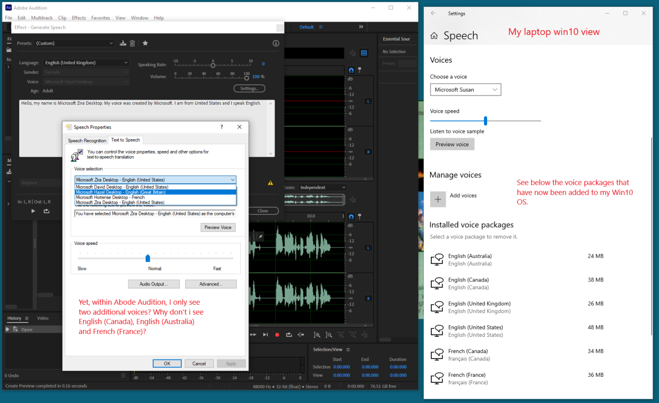 adobe audition text to speech voices