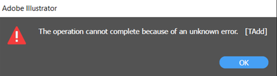 The operation cannot complete because of an unknown error. [TAdd].png