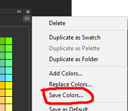 Solved: Export and import the color palettes - Adobe Community - 10578900