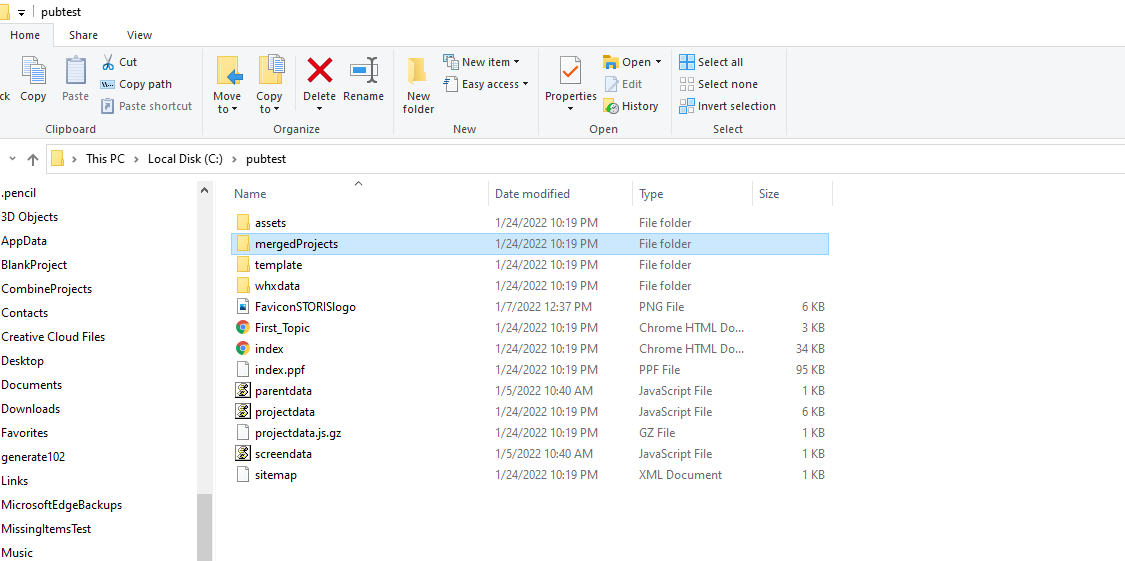 Publishing Locally with Robohelp 2020 Responsiv... Adobe Community