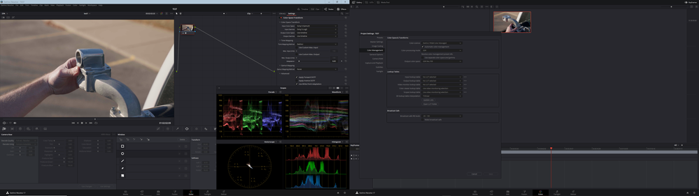 Resolve color managed Rec 709 Colors slog3sgamut3 highlights don't clip.PNG