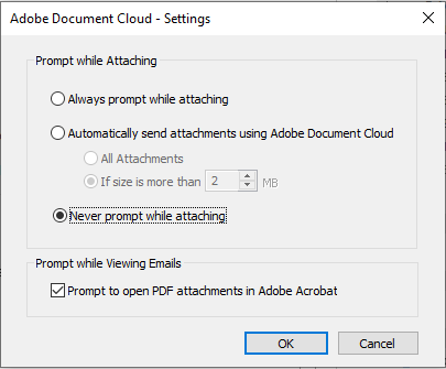 Solved: How do I turn off cloud link question when attachi... - Adobe