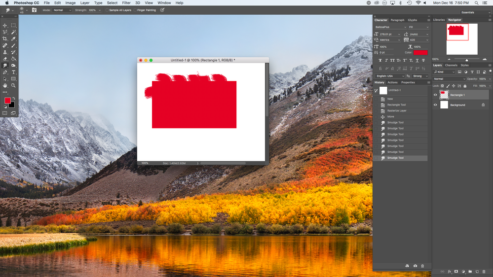 2015 Tool:"Smudge" - Brush:"Splatter"