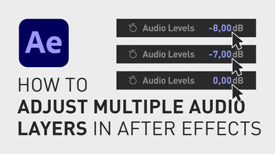 How to adjust multiple audio layers in After Effects